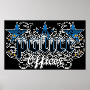 Pôster Agente da polícia decorativo
