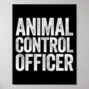 Poster Agente de Controle de Animais Correspondendo Costu