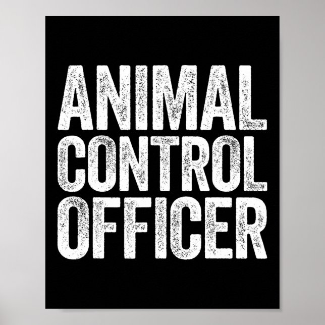 Poster Agente de Controle de Animais Correspondendo Costu (Frente)