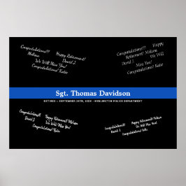 Poster Agente de Polícia Reposiciona Thin Blue Line Guest