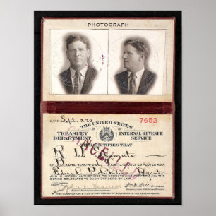 POSTER AGENTE DE PROIBIÇÃO: SHUMATE 1920