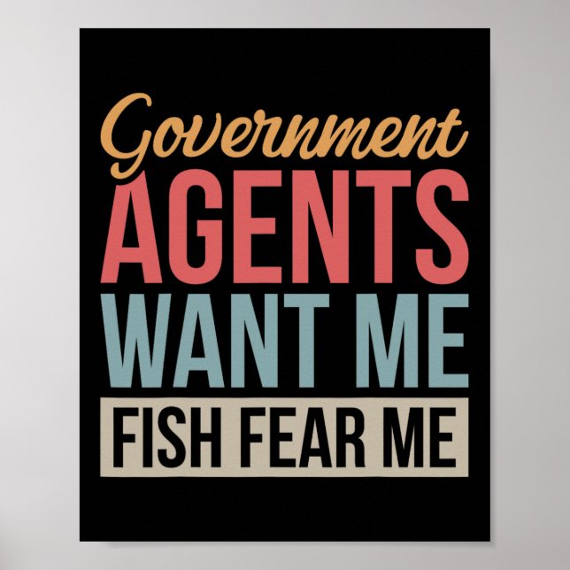 Poster Agentes do Governo Querem Me Pescar Temer Me (Frente)