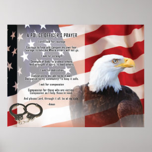 Pôster Agentes Policiais Rezam