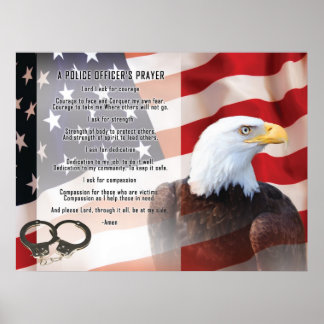 Pôster Agentes Policiais Rezam