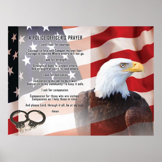 Pôster Agentes Policiais Rezam (Frente)