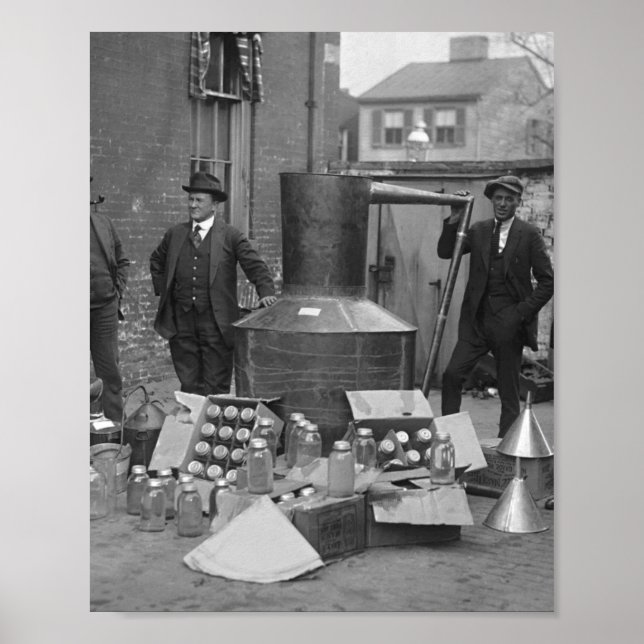 Poster Agentes Proibidores Com Moonshine Ainda 1922 (Frente)