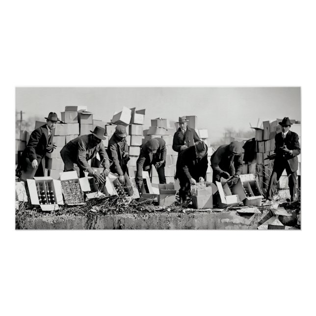 Pôster Agentes Proibidores Destruindo Liquidez Ilegal 192 (Frente)