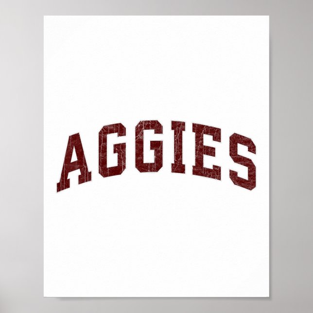 Poster Aggies Adora Aggies Souvenir Homens Mulheres Crian (Frente)