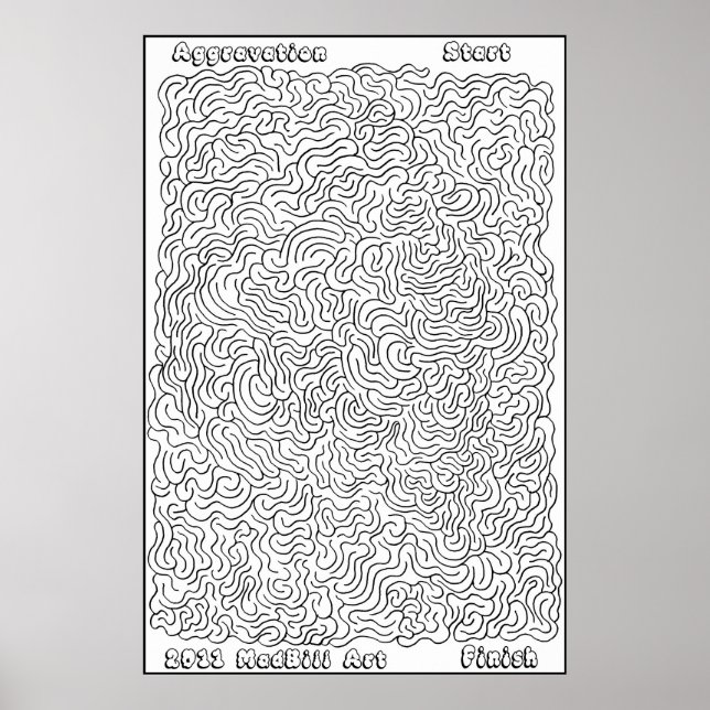 Poster Aggravation Maze (Frente)