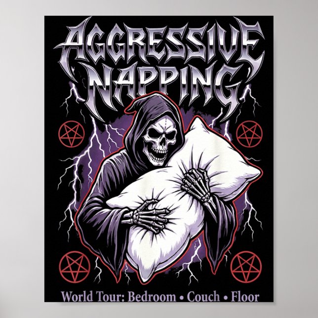 Poster Aggressive Napng Funny Heavy Metal Grim Reaper Sle (Frente)