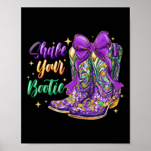 Poster Agite sua bota Mardi Gras Boot Mardi Gra