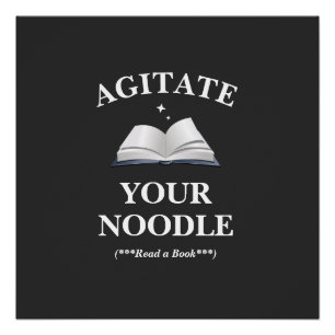 Pôster Agite sua leitura de macarrão