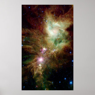 Pôster Aglomerado de Neve e Nebulosa de Cone