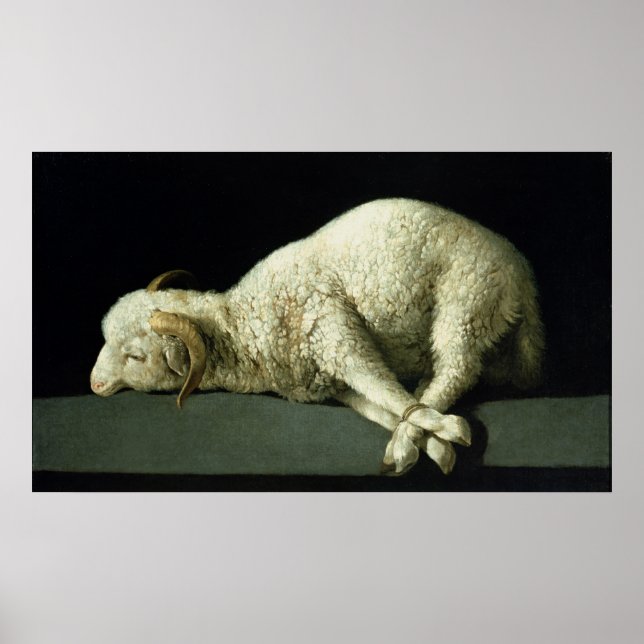 Pôster Agnus Dei, c.1635-40 (Frente)