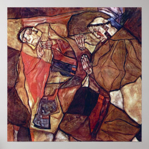 Pôster Agonia, A Luta da Morte por Egon Schiele
