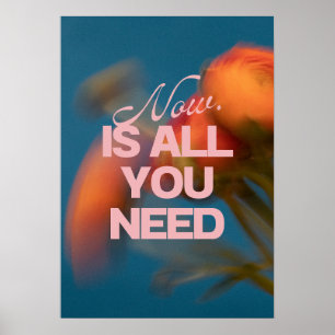 Poster Agora. É tudo o que você precisa. Motivação