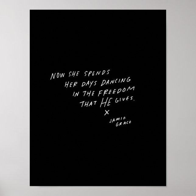 Poster Agora ela passa os dias dançando (Frente)