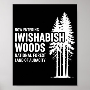 Poster Agora entrando na Floresta Nacional I Wishabish Wo