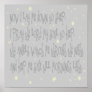 Pôster Agora eu coloco-me trago para dormir