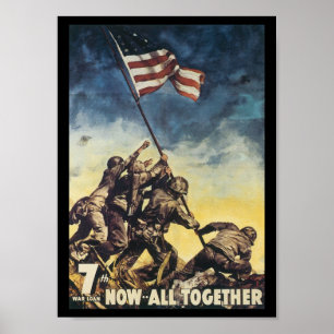 Poster Agora tudo junto guerra mundial 2