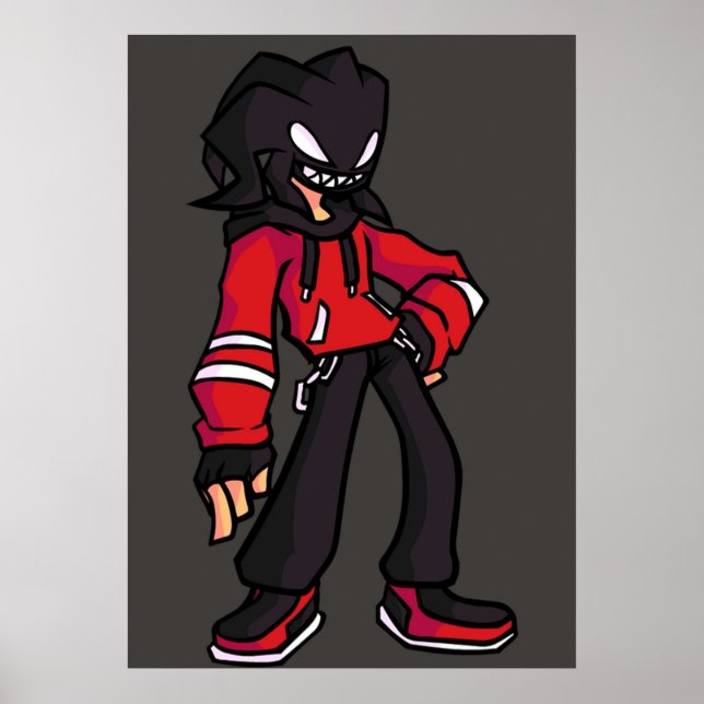 Poster Agoti FNF Sexta Noite Funkin (Frente)