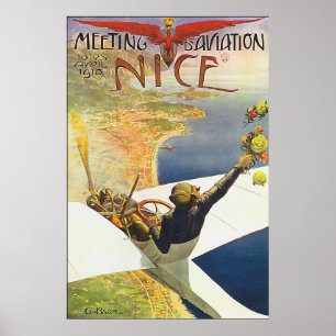 Poster agradável clássico da aviação de France