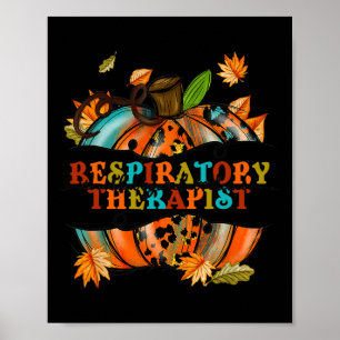 Poster Agradável Terapêutica Respiratória Pumpkin Au