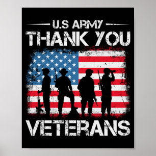 Poster Agradeça o Dia dos Veteranos Para Crianças Jovens