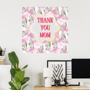Poster Agradecimento personalizado e customizado à Mãe em