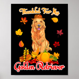 Poster Agradeço Pelo Meu Ouro Retriever Pump De Ação De G