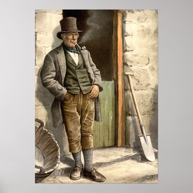 Pôster Agricultor camponês irlandês (Frente)