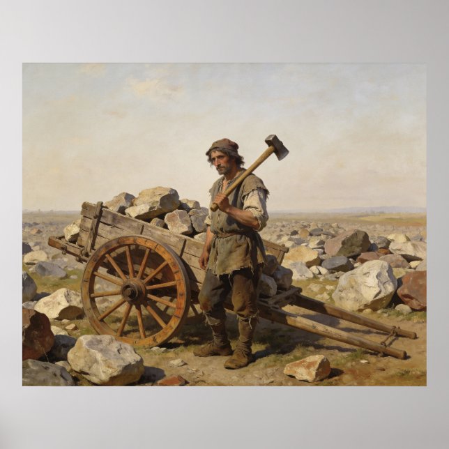Poster Agricultor de Pedra (Frente)