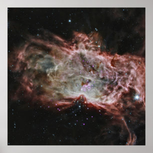 Poster Agrupamento De Estrelas No Centro Da Nebulosa Da C