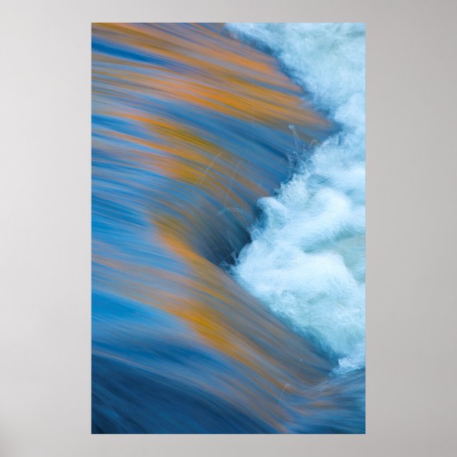 Poster Água azul abstrata, Canadá (Frente)