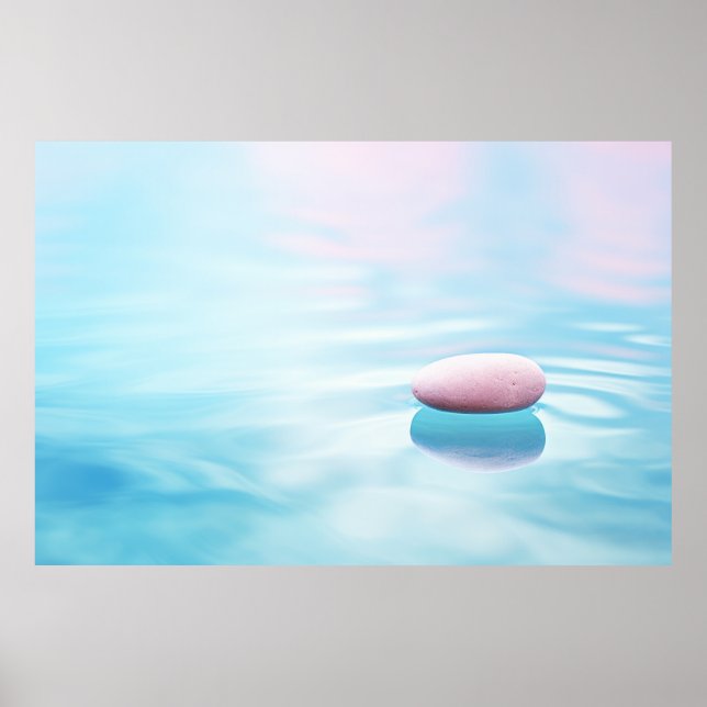 Poster Água Cai Natureza Serena Tranquil Paz (Frente)