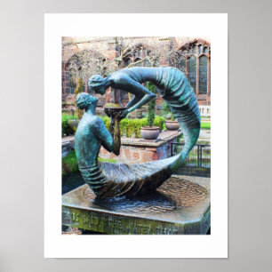 Pôster Água da escultura da vida