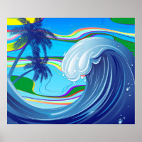 Água das ondas grandes do oceano marinho