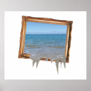Poster Água do Mar Esvaziando-se da Imagem