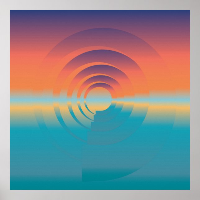 Pôster água e horizonte (Frente)