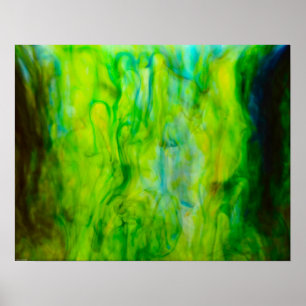 Poster Água e tintas 1,