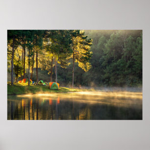 Poster Água   Lago de Meahongson, Tailândia