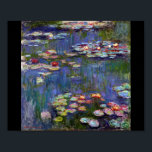 Poster Água Lily Pond, Monet<br><div class="desc">*Você pode personalizar a cor de fundo e o texto deste item livremente usando "Editar Design". Oscar-Claude Monet (14 de novembro de 1840 - 5 de dezembro de 1926) era pintor francês, fundador da pintura impressionista francesa e o praticante mais consistente e prolífico da filosofia do movimento de expressar as...</div>