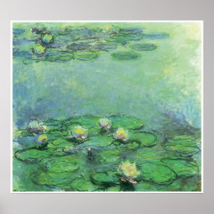 Poster Água-Lírios, C. 1914-17; óleo em canvas