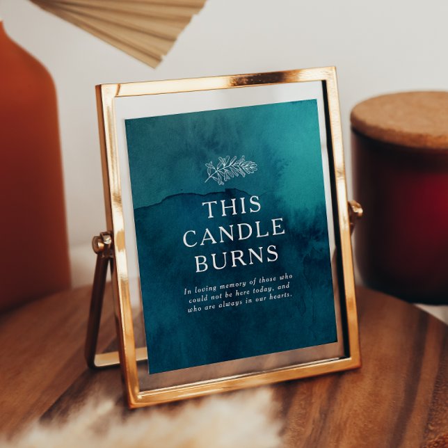 Poster Água Oceânica Mal-humorada Aquarela Esta Vela Arde (Criador carregado)