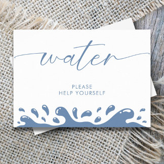 Poster Água, Por Favor, Ajude-Se A Ser Um Oceano Azul