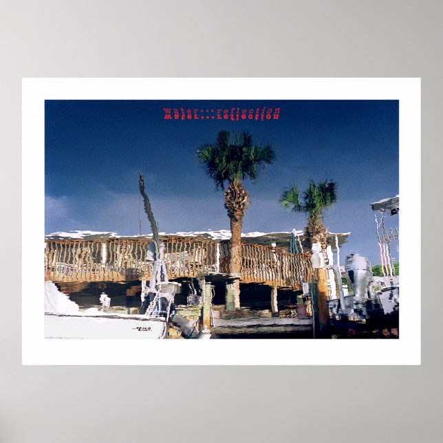 Pôster água...reflexão (Frente)