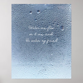 Poster Água Serena Arte de Parede de Gota de Água