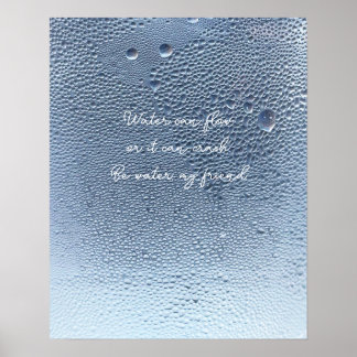 Poster Água Serena Arte de Parede de Gota de Água