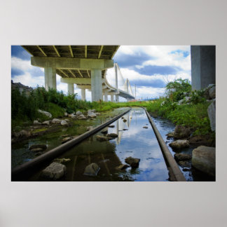 Pôster Água Sob A Ponte