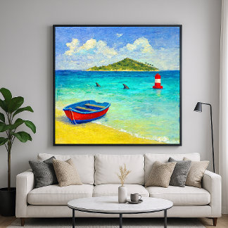 Poster Água Traiçoeira - Costa Estilo Impressionista